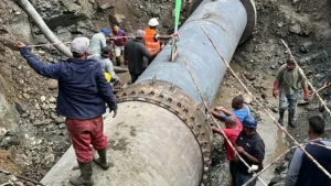 coraasan-afirma-restablecimiento-de-servicio-de-agua-en-santiago,-luego-de-reparacion-de-tuberia