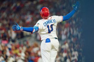 Junior Caminero «La Máxima» se adueña del Clásico Mundial de Béisbol con sus batazos