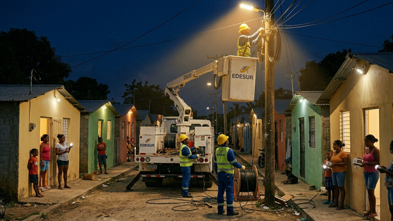 Edesur asegura que restableció servicio a más de 300,000 usuarios, tras aguaceros