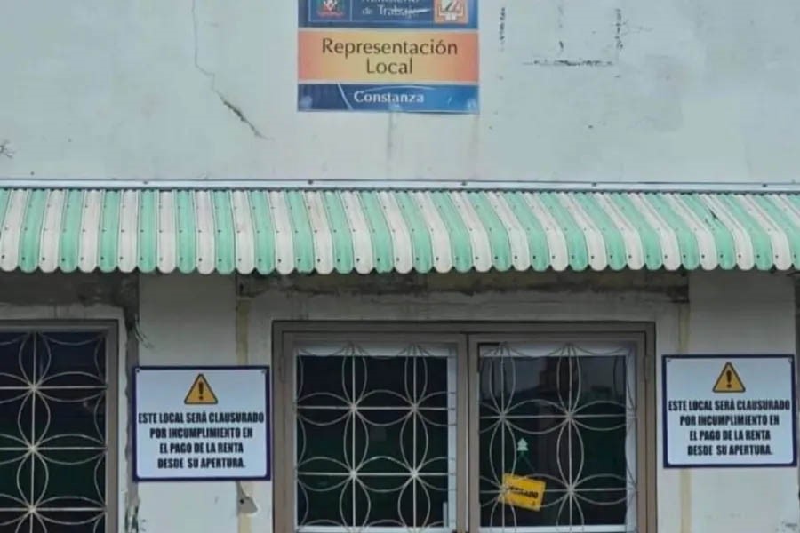 ¡Sorprendente! Oficina del Ministerio de Trabajo cerrada en Constanza por falta de pago
