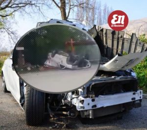 Aparatoso accidente en el Cruce de Ocoa queda registrado en cámara de seguridad