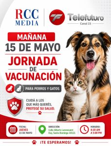 RCC Media y Telefuturo realizarán jornada de vacunación para mascotas