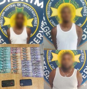 DICRIM apresa tres hombres acusados de asaltar colmado con pistola de juguete en Barahona