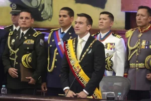 Daniel Noboa asegura que no se cansará de la guerra contra las mafias en Ecuador