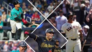 Esmerlyn Valdez batea su primer jonrón en MLB liderando festival cuadrangulares de Devers, Oneil Cruz y Julio Rodríguez