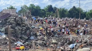 Explosión en edificio de Myanmar deja más de 45 muertos, según reportes preliminares