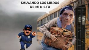 La abuela que salvaba los libros de su nieto