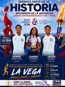 La Vega declara día de regocijo municipal por llegada de la Antorcha de los JJCC Santo Domingo 2026