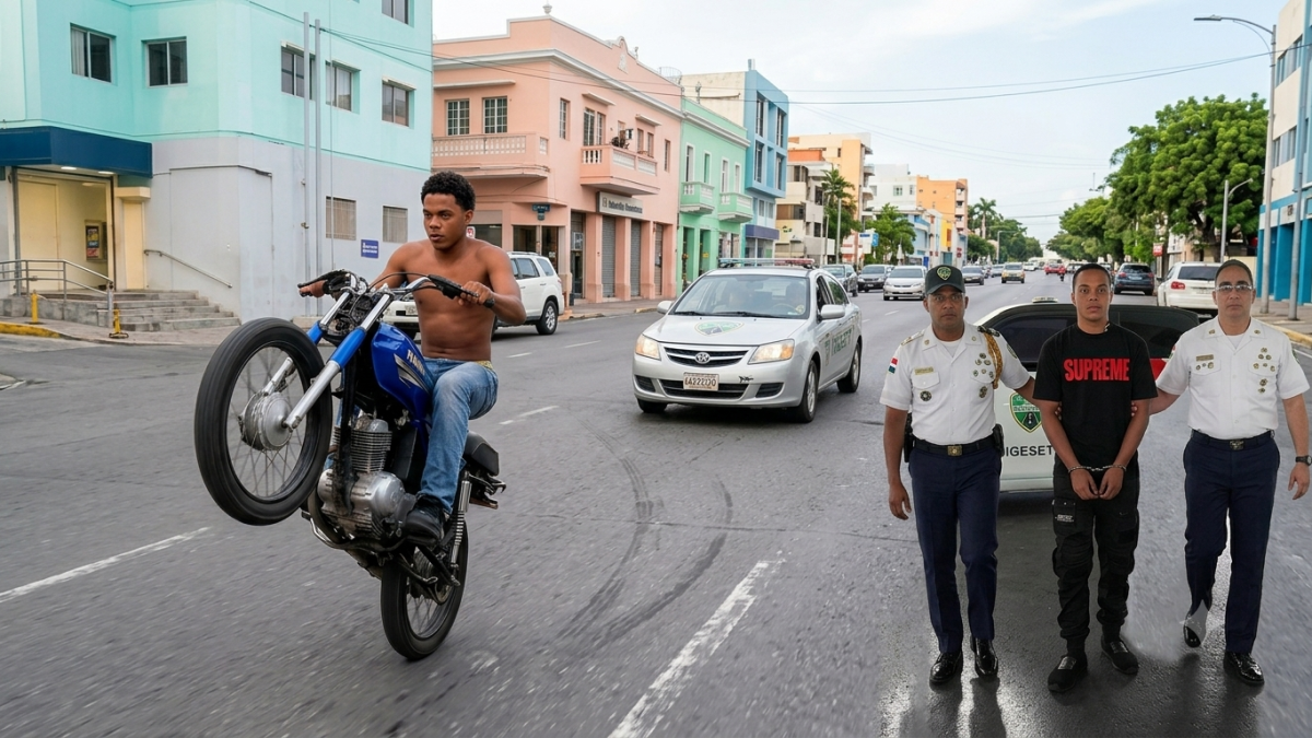 ¡Por andar calibrando! Detienen motorista y aplicarán sanciones