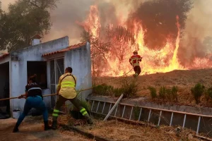 Incendio forestal en el sur de Portugal queda bajo control; cuatro bomberos resultan heridos