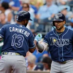 Caminero hace historia: jonrón en sexto juego seguido y los Rays siguen indetenibles