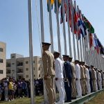 Las banderas ya ondean en la Villa  Realizan ceremonia de izamiento de banderas en la Villa Centroamericana y del Caribe