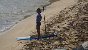 Leoni Perthold, conquistó medalla de bronce en la modalidad de SUP Surf