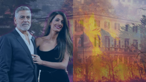 George Clooney y su esposa evacuan su mansión en Francia por incendios forestales