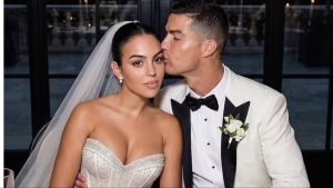 Cristiano Ronaldo y Georgina Rodríguez celebran una boda íntima junto a sus hijos