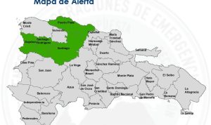 COE mantiene cuatro provincias en alerta verde por vaguada sobre RD
